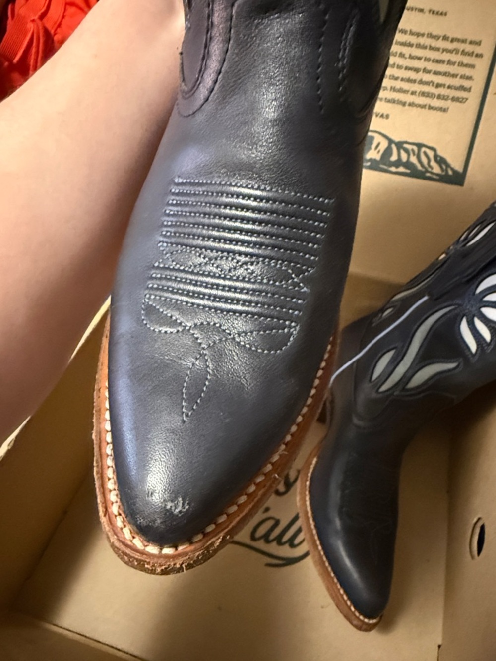 Tecovas The Jolene Navy Bloom 6.5 - Picture 3 of 13